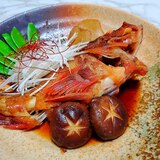 メバルと春椎茸の煮付け